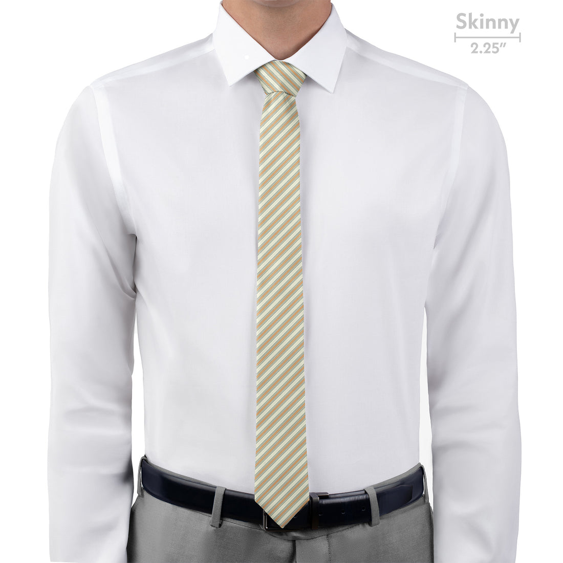 Capri Stripe Necktie - Skinny - Knotty Tie Co.