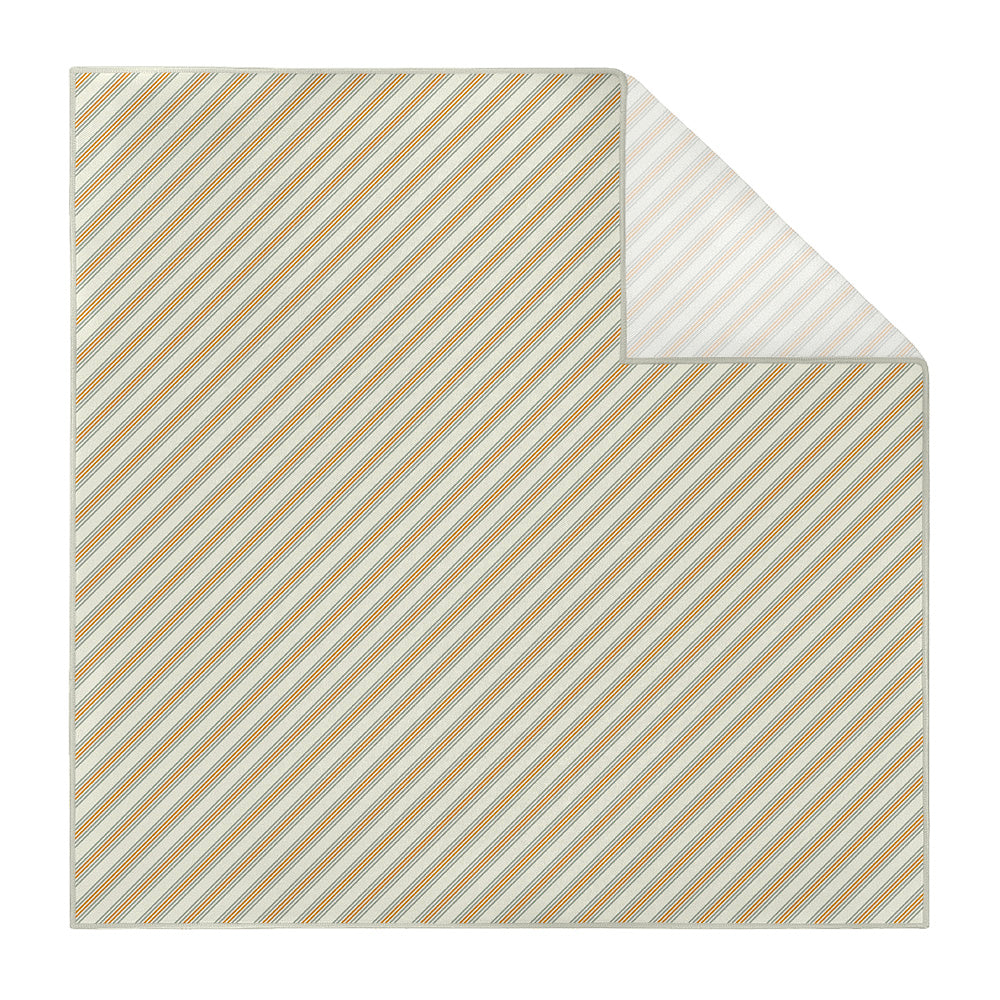 Capri Stripe Pocket Square - Printed - Knotty Tie Co.