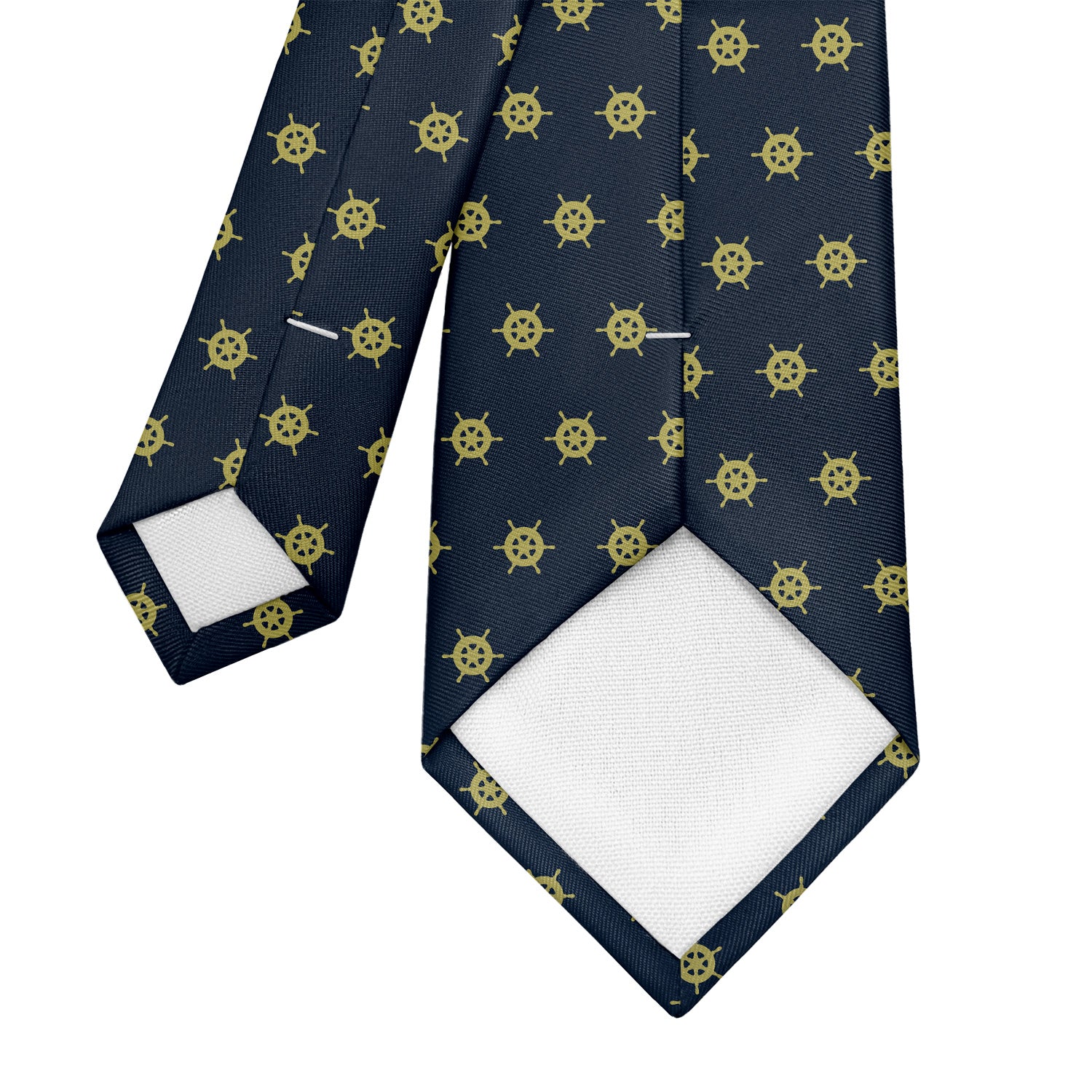 Captain's Wheel Necktie - Tipping - Knotty Tie Co.