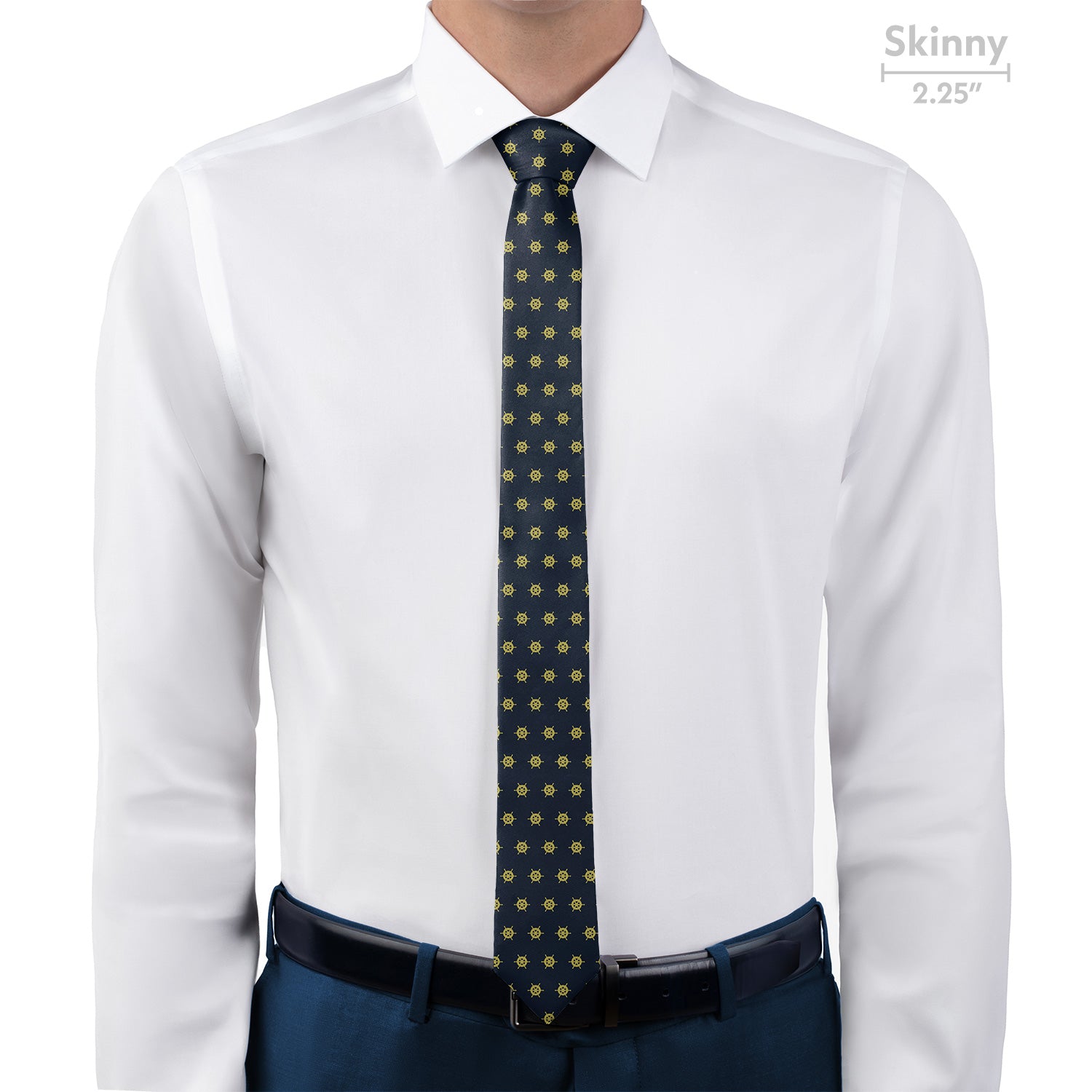 Captain's Wheel Necktie - Skinny - Knotty Tie Co.