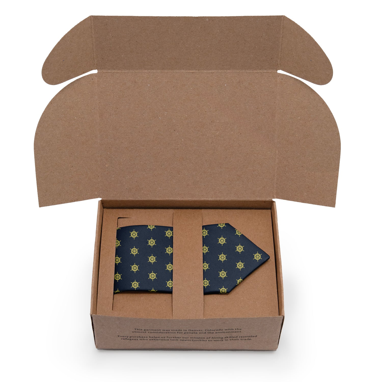 Captain's Wheel Necktie - Packaging - Knotty Tie Co.