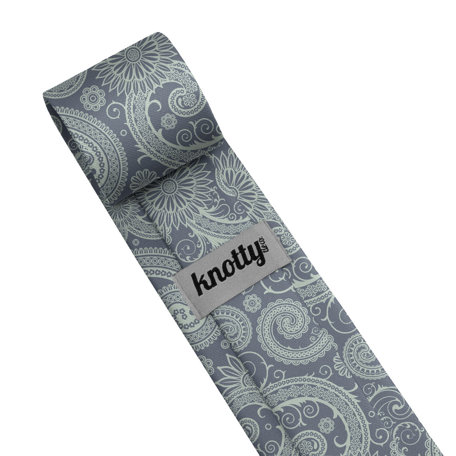 Carleton Paisley Necktie - Tag - Knotty Tie Co.