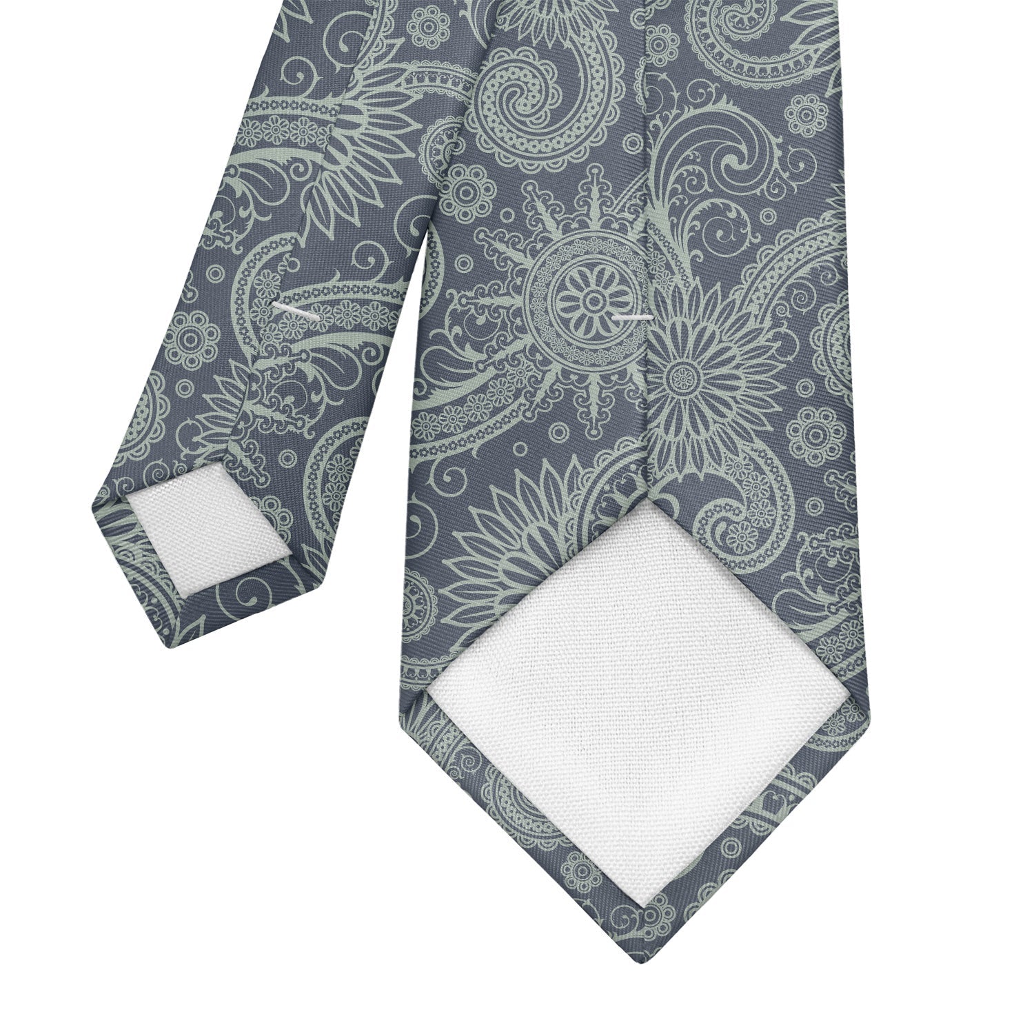 Carleton Paisley Necktie - Tipping - Knotty Tie Co.