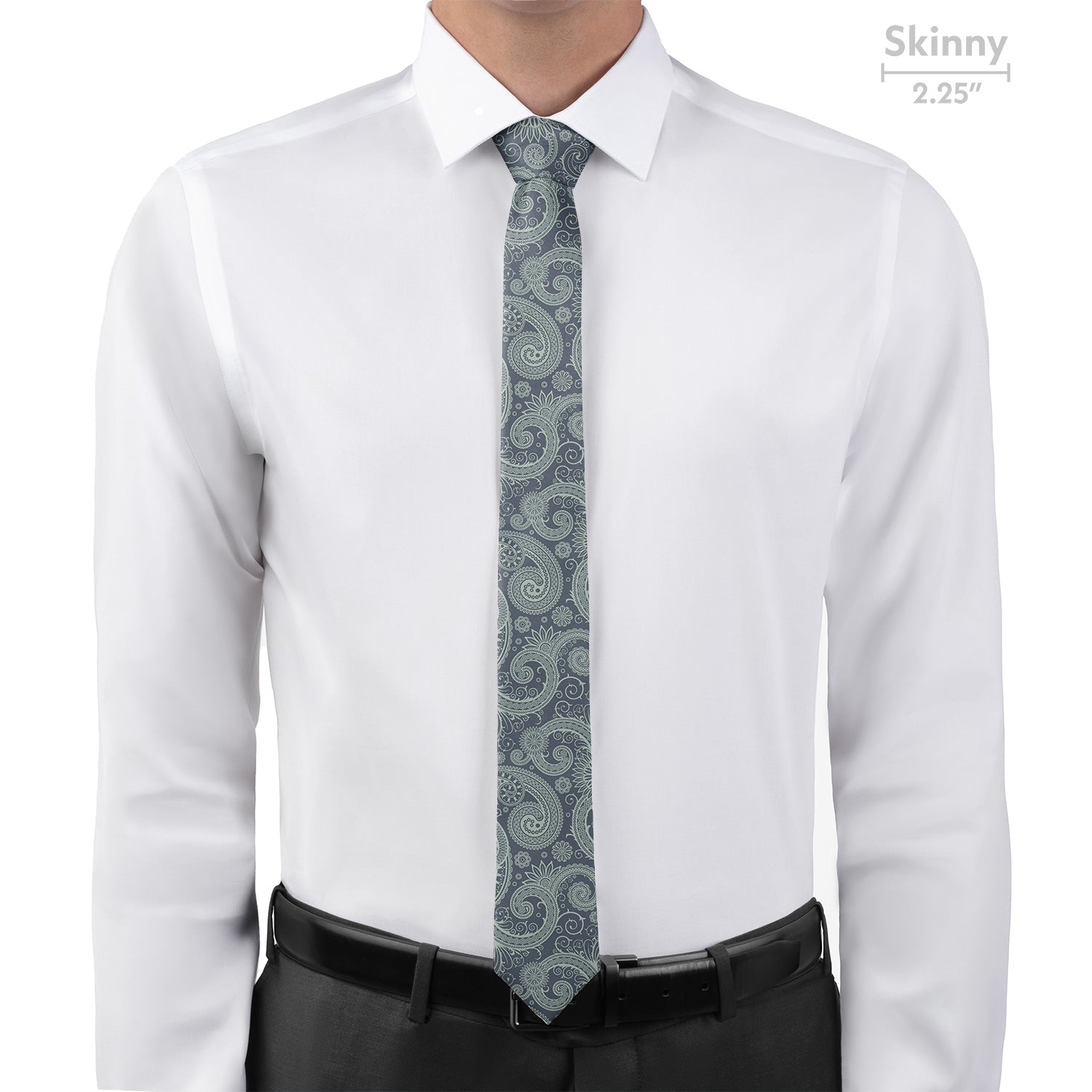 Carleton Paisley Necktie - Skinny - Knotty Tie Co.