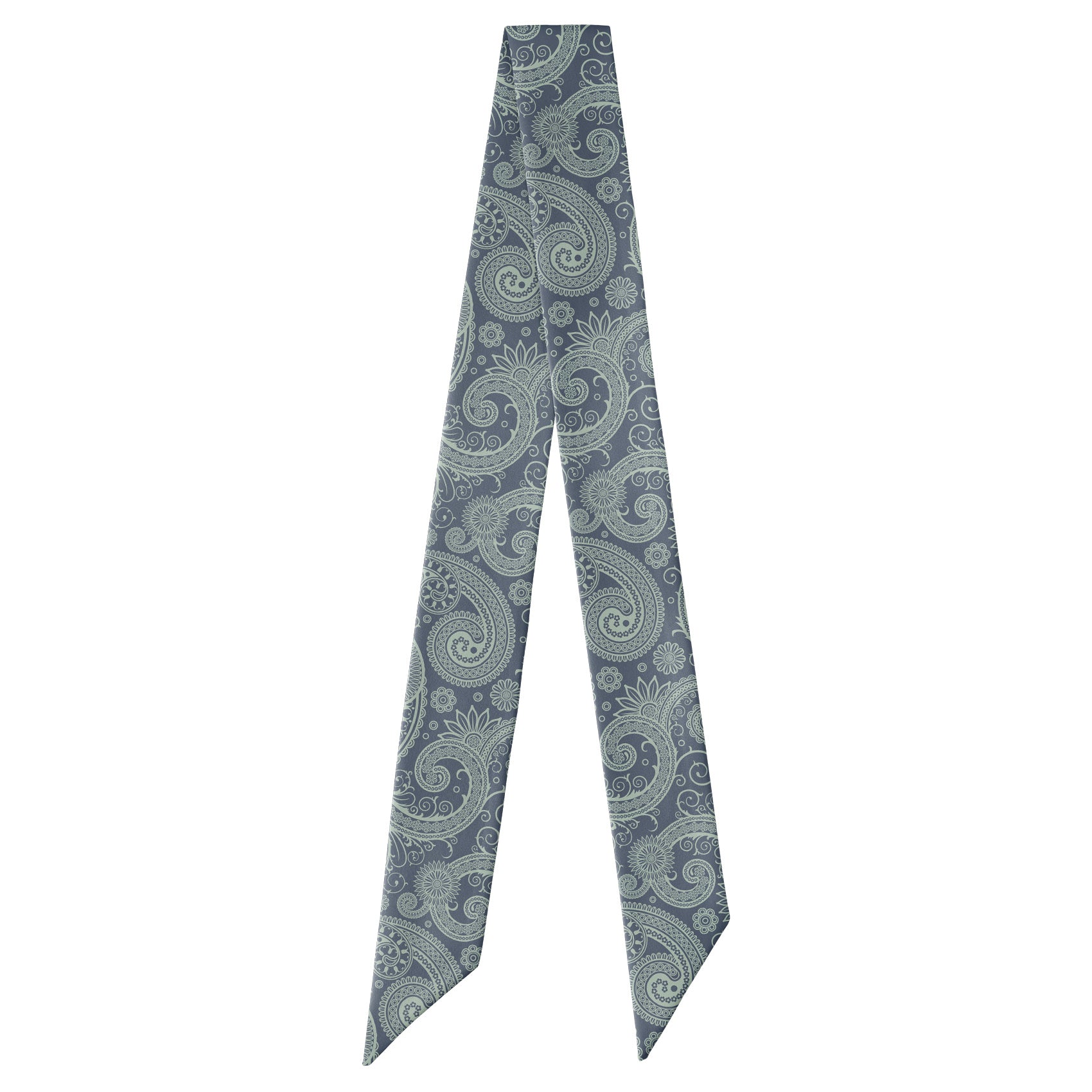 Carleton Paisley Hair Scarf - Full View of Hair Scarf - Knotty Tie Co.