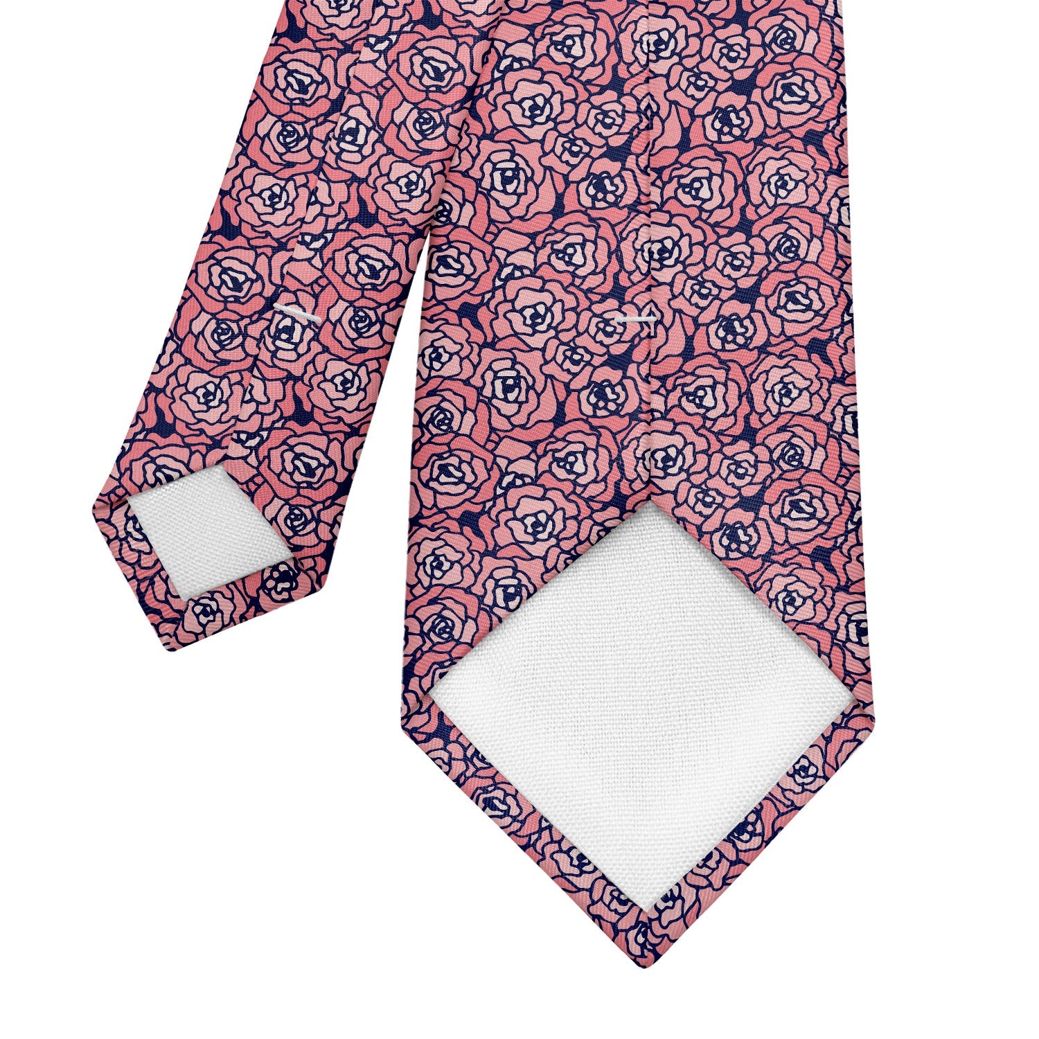 Carnation Mosaic Necktie - Tipping - Knotty Tie Co.
