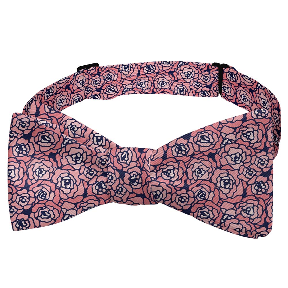 Carnation Mosaic Bow Tie - Self Tie Bow Tie - Knotty Tie Co.