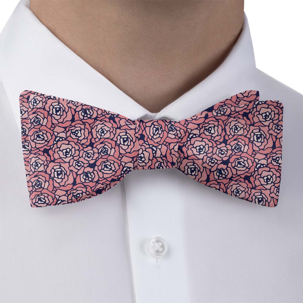 Carnation Mosaic Bow Tie - Self Tie Bow Tie - Knotty Tie Co.