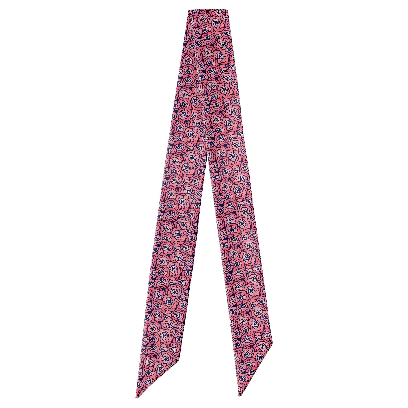 Carnation Mosaic Hair Scarf - Full View of Hair Scarf - Knotty Tie Co.