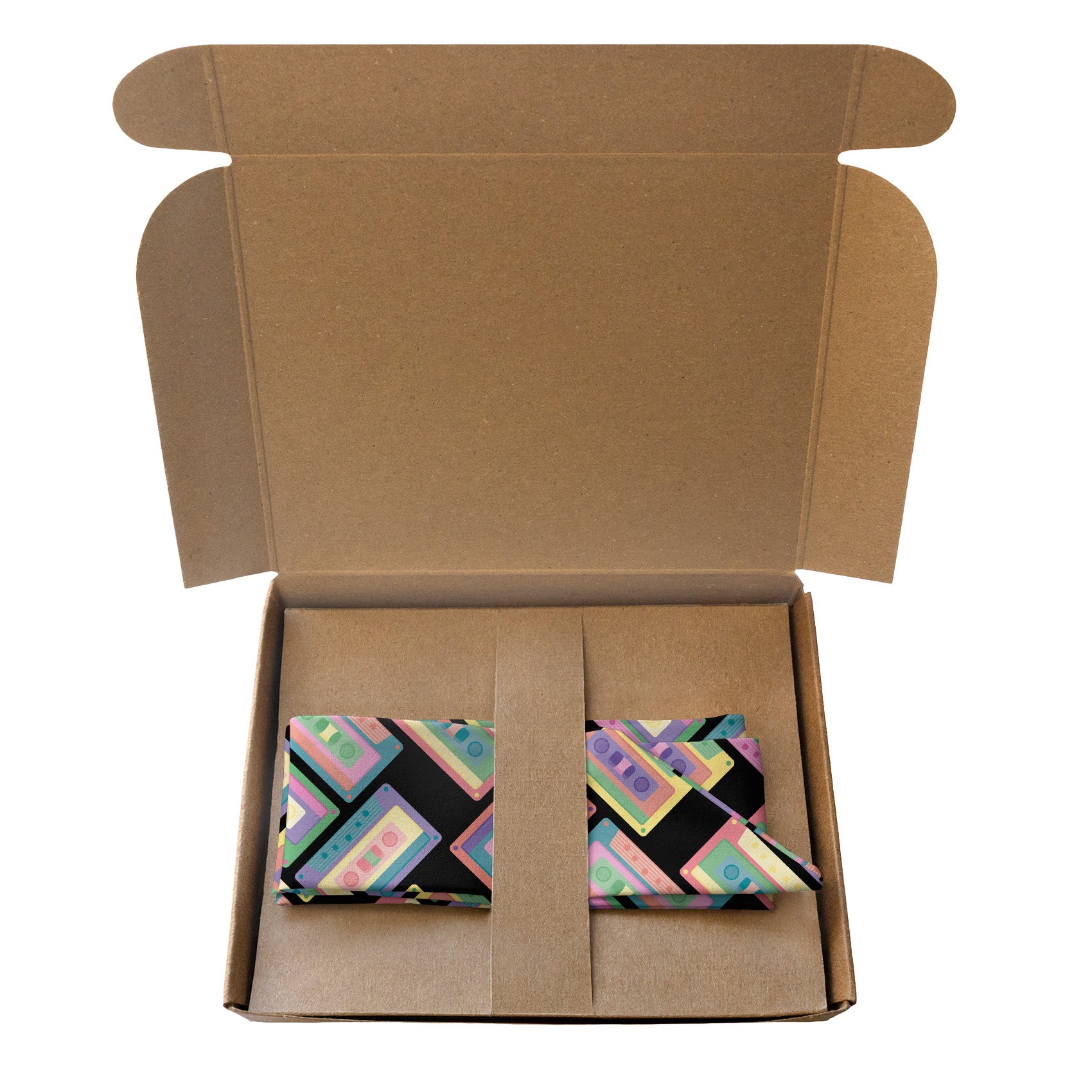 Cassette Hair Scarf - Packaging - Knotty Tie Co.