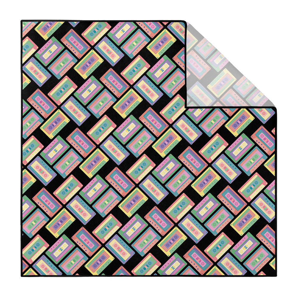 Cassette Pocket Square - Printed - Knotty Tie Co.