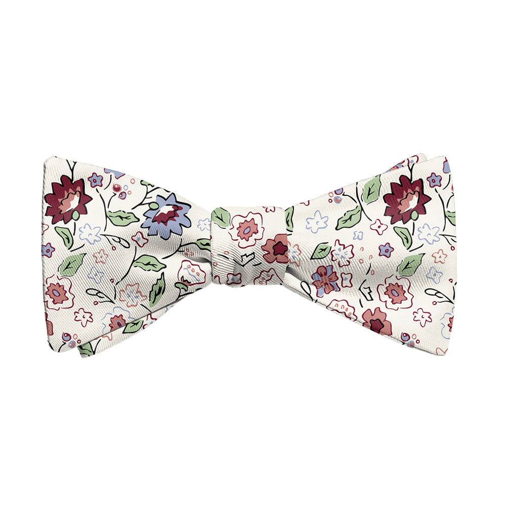 Cecile Floral Bow Tie - Adult Standard Self-Tie 14-18" -  - Knotty Tie Co.