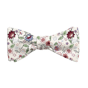 Cecile Floral Bow Tie - Adult Standard Self-Tie 14-18" -  - Knotty Tie Co.