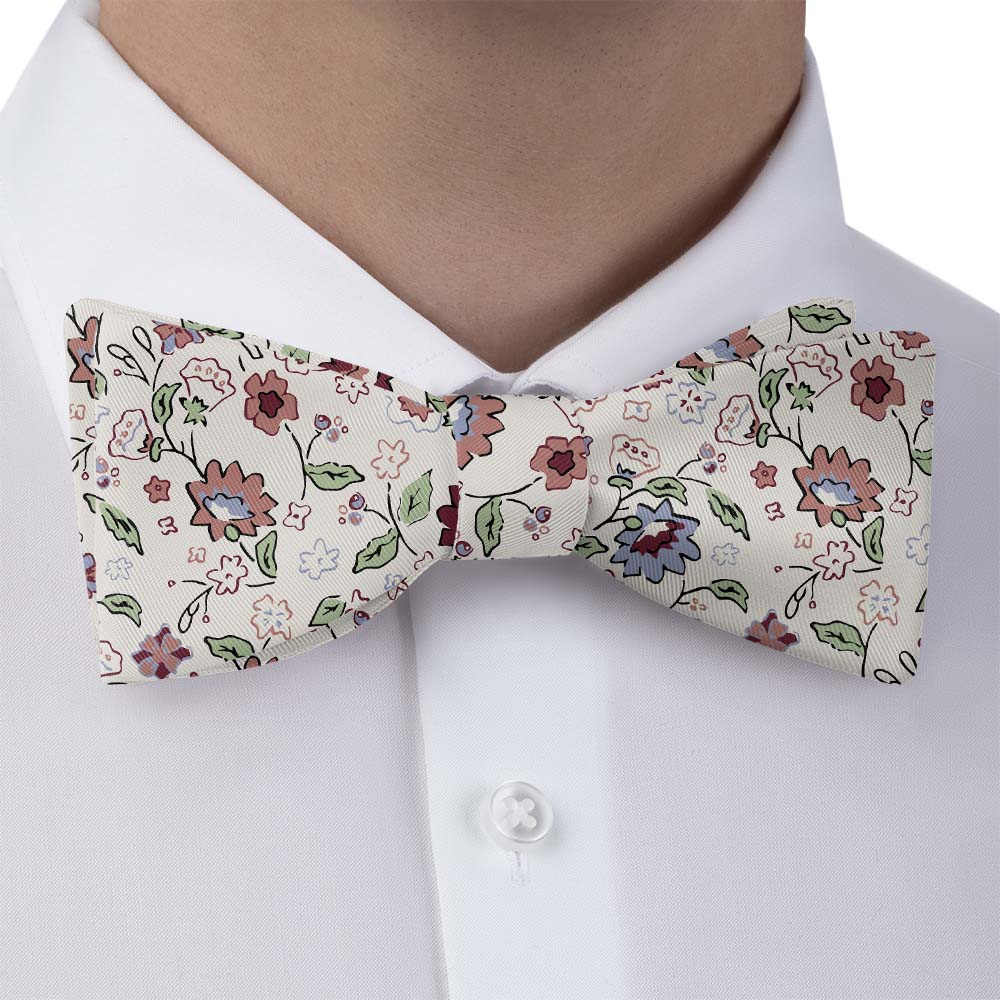 Cecile Floral Bow Tie - Self Tie Bow Tie - Knotty Tie Co.