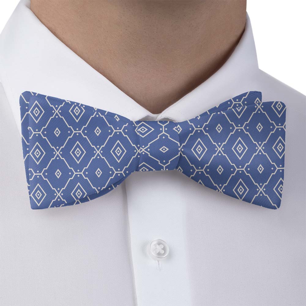 Ceramic Geometric Bow Tie - Bow Tie with Dress Shirt - Knotty Tie Co.