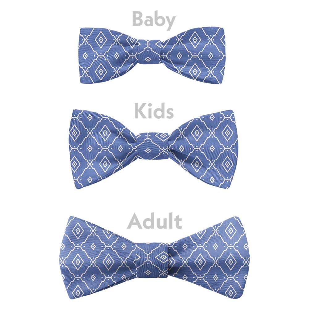 Ceramic Geometric Bow Tie - Bow Sizes - Knotty Tie Co.
