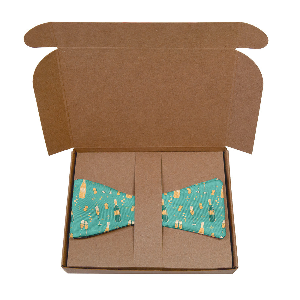 Champagne Bow Tie - Kraft Gift Box Packaging - Knotty Tie Co.