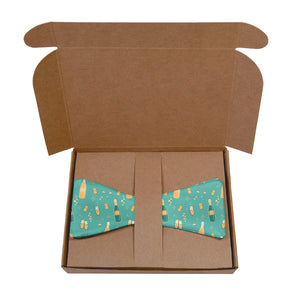 Champagne Bow Tie - Kraft Gift Box Packaging - Knotty Tie Co.