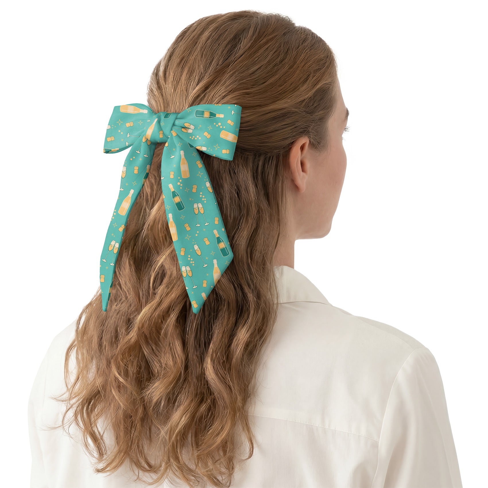 Champagne Hair Scarf - Hair Scarf - Knotty Tie Co.