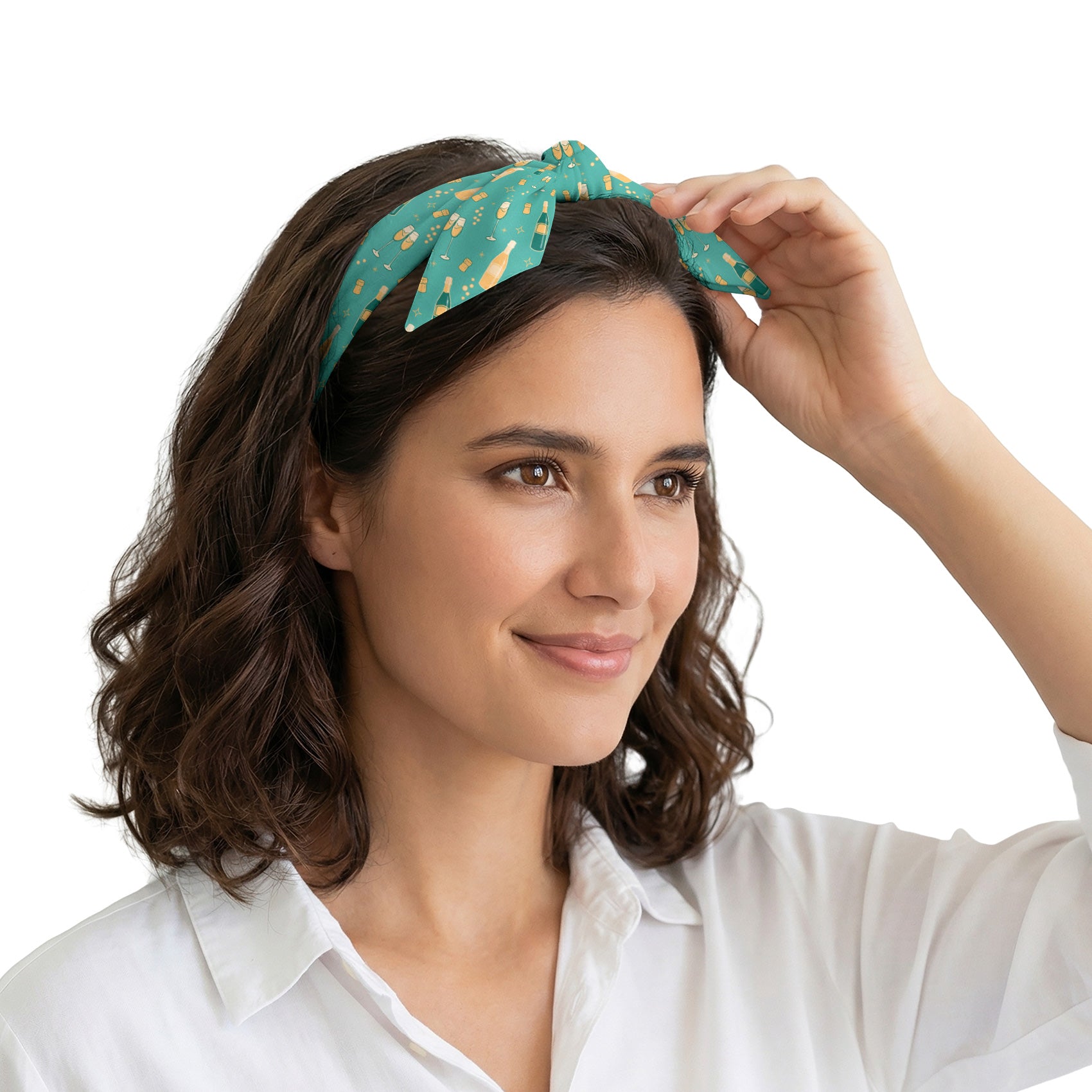 Champagne Hair Scarf - Scarves for Women - Knotty Tie Co.
