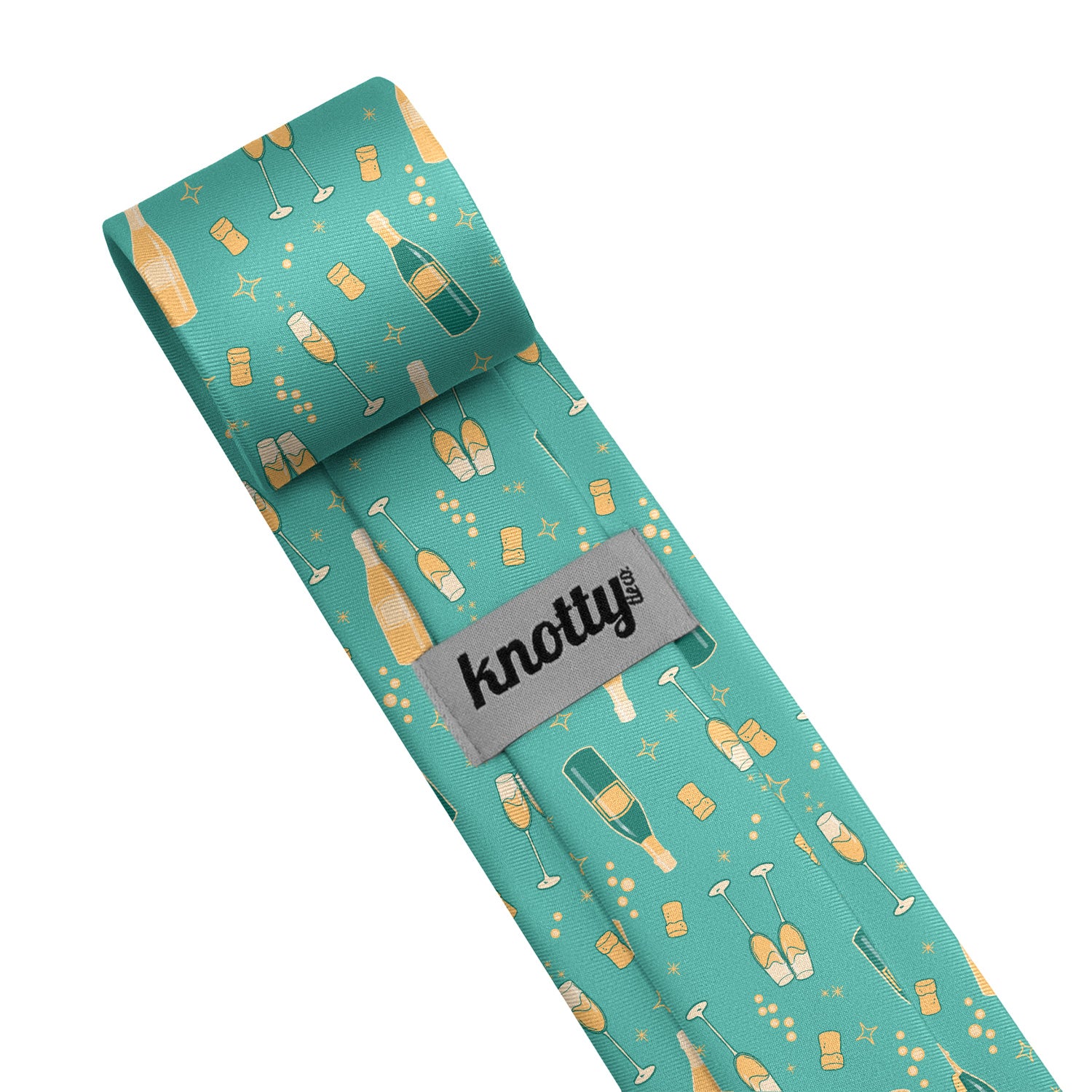Champagne Necktie - Tag - Knotty Tie Co.