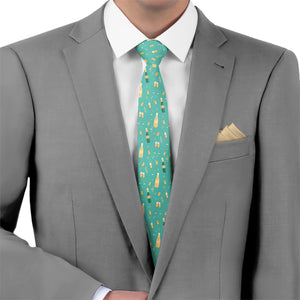 Champagne Necktie - Matching Pocket Square - Knotty Tie Co.