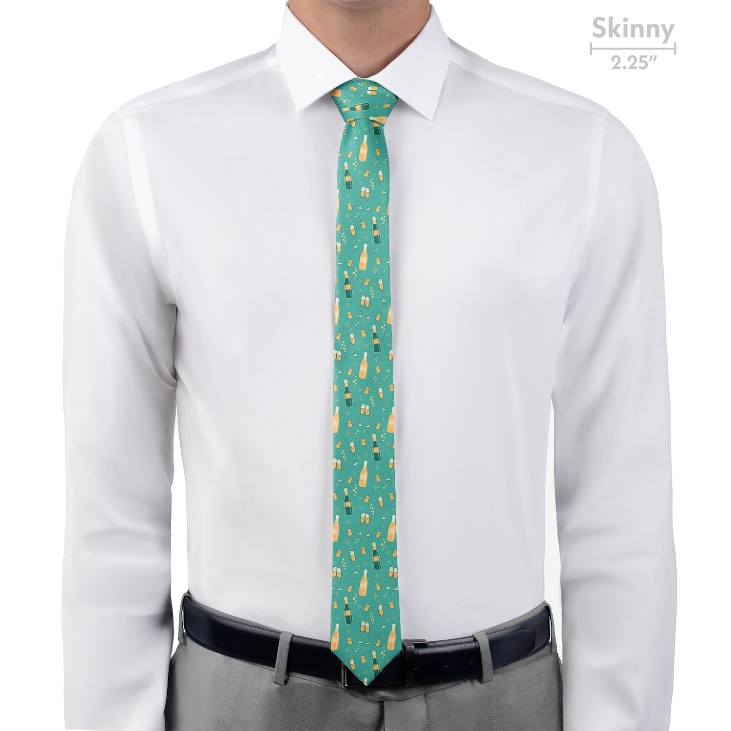 Champagne Necktie - Skinny - Knotty Tie Co.