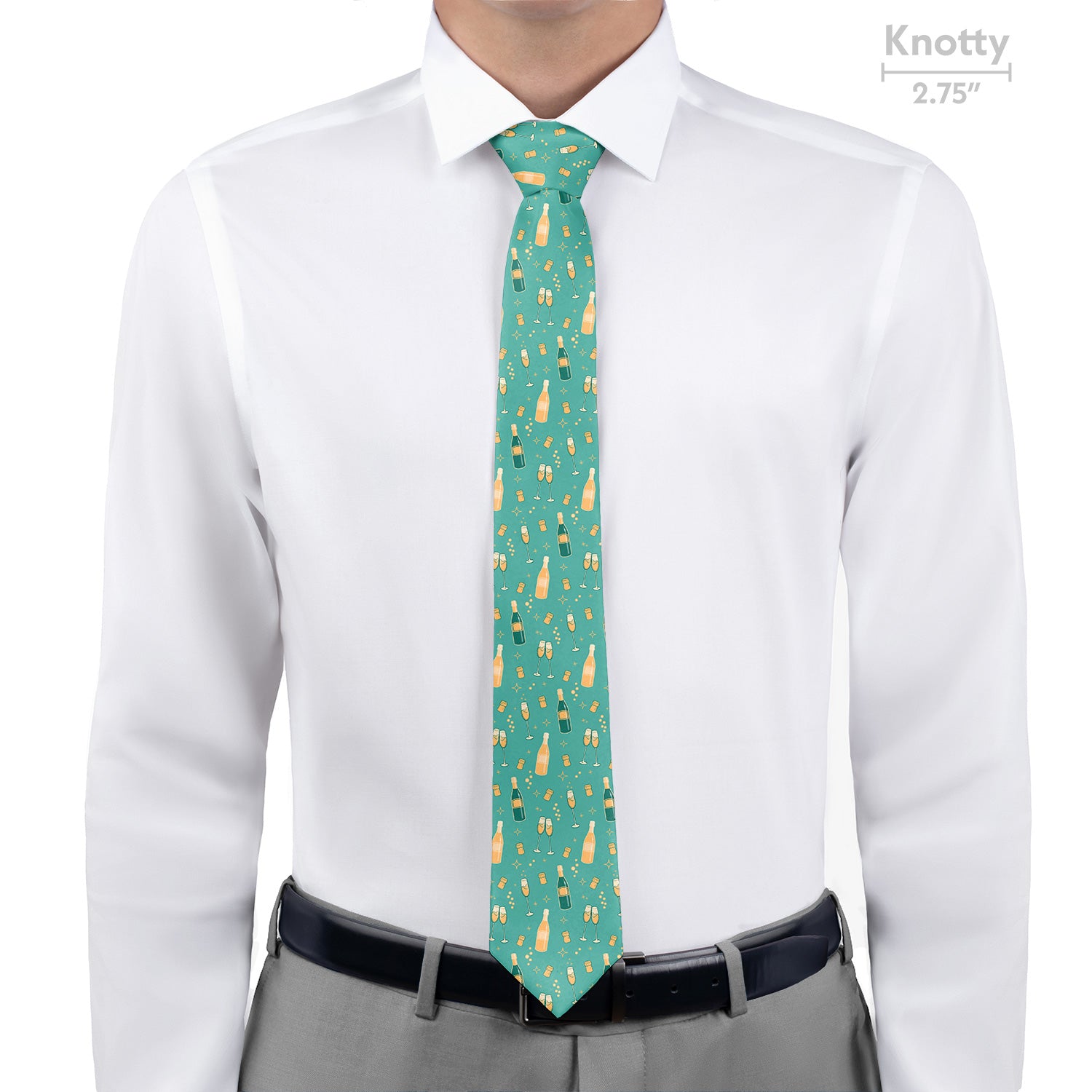 Champagne Necktie - Knotty - Knotty Tie Co.