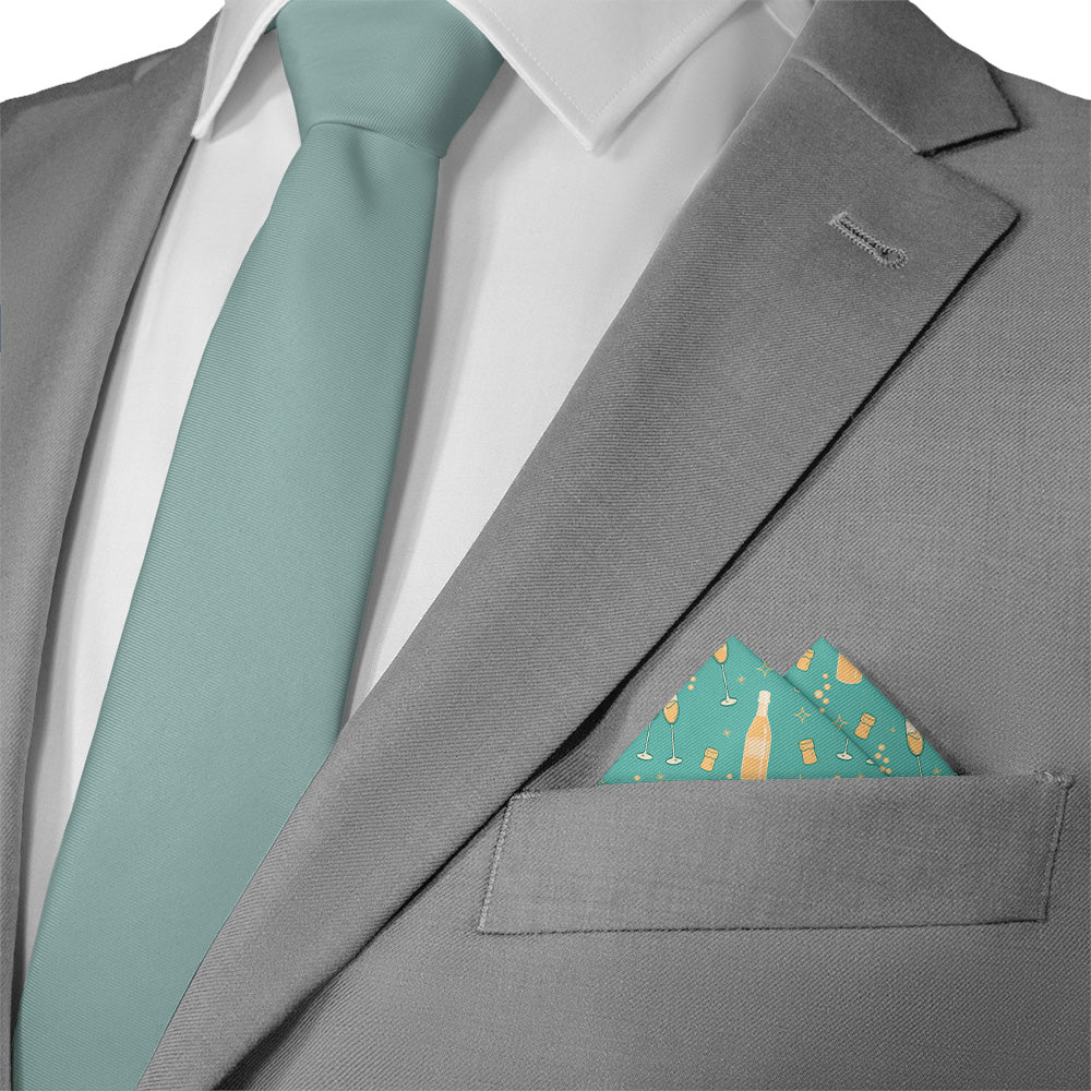 Champagne Pocket Square - Matching Necktie - Knotty Tie Co.