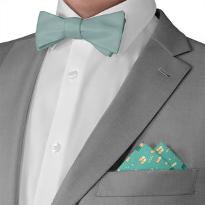 Champagne Pocket Square - Matching Bow Tie - Knotty Tie Co.