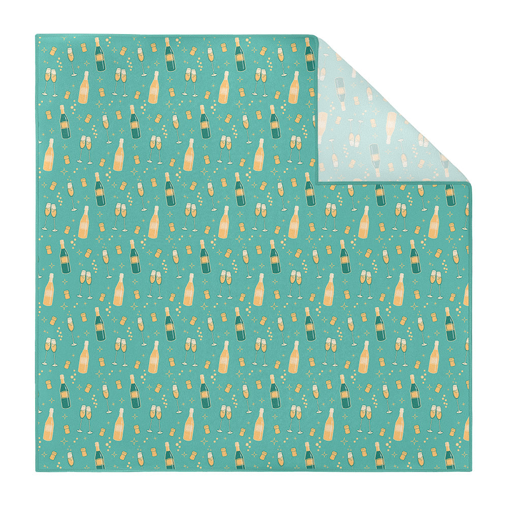 Champagne Pocket Square - Printed - Knotty Tie Co.