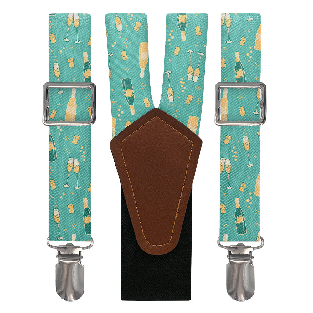 Champagne Suspenders - Main View - Knotty Tie Co.