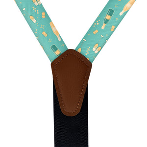 Champagne Suspenders - Vegan Leather Y-Back - Knotty Tie Co.
