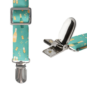 Champagne Suspenders - Hardware and Strap - Knotty Tie Co.