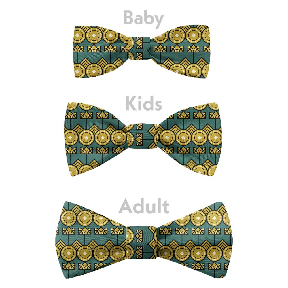 Charleston Bow Tie - Bow Sizes - Knotty Tie Co.