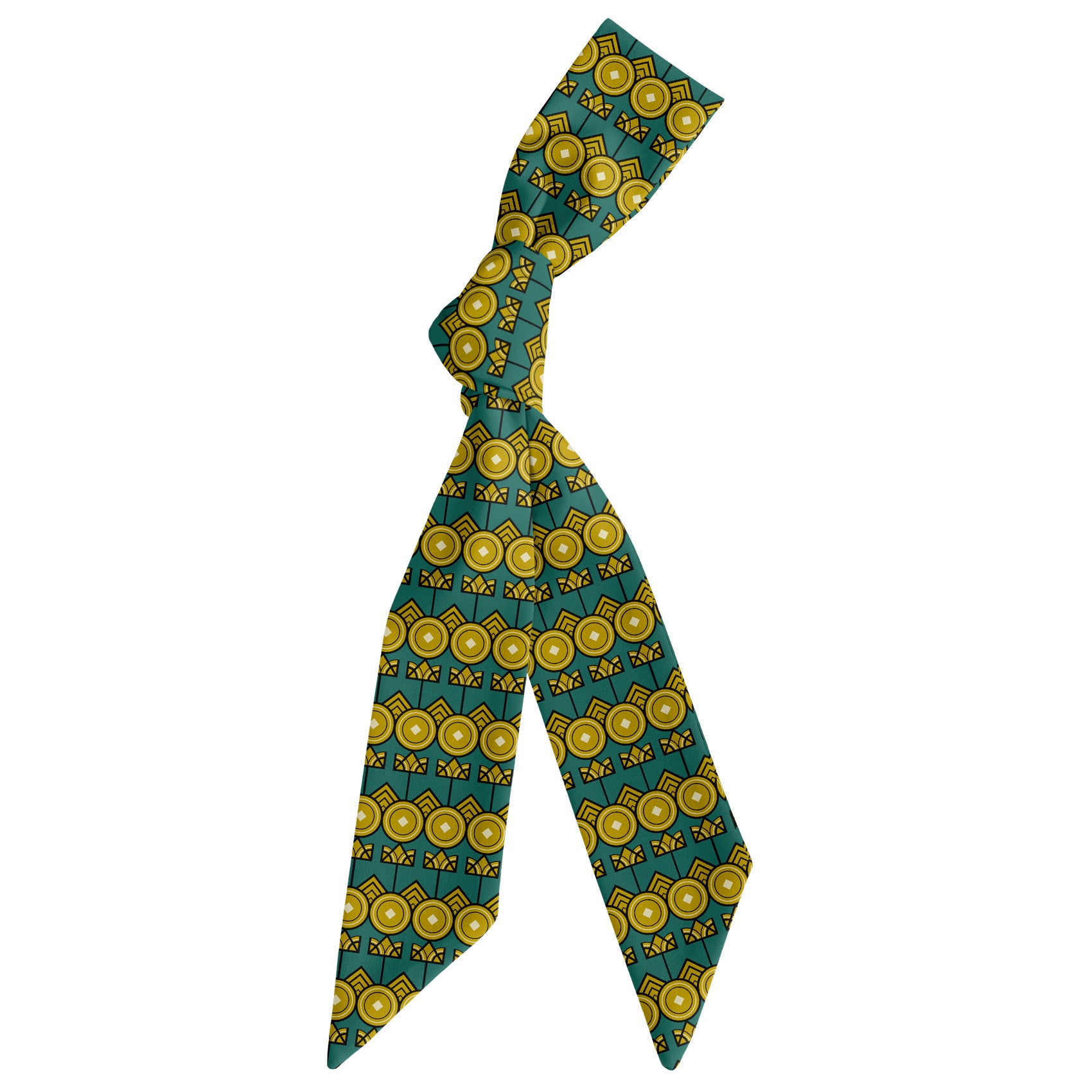 Charleston Hair Scarf - Scarf Tied Into Knot - Knotty Tie Co.