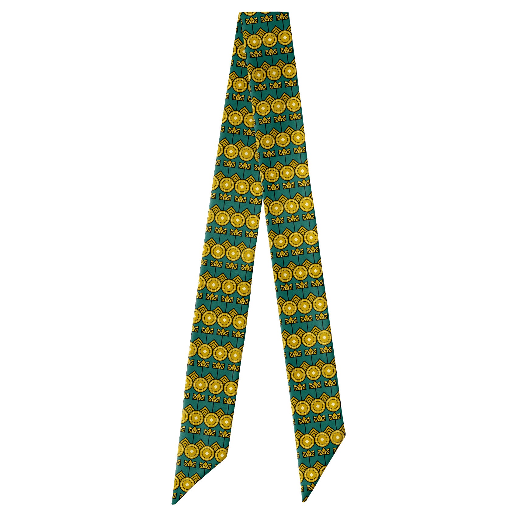 Charleston Hair Scarf - Full View of Hair Scarf - Knotty Tie Co.