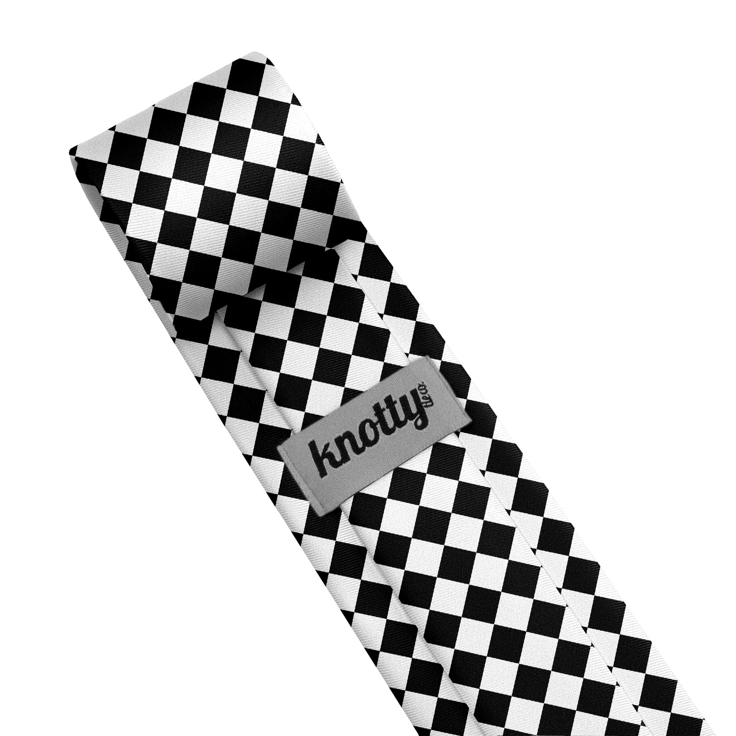Checkered Tile Necktie - Tag - Knotty Tie Co.