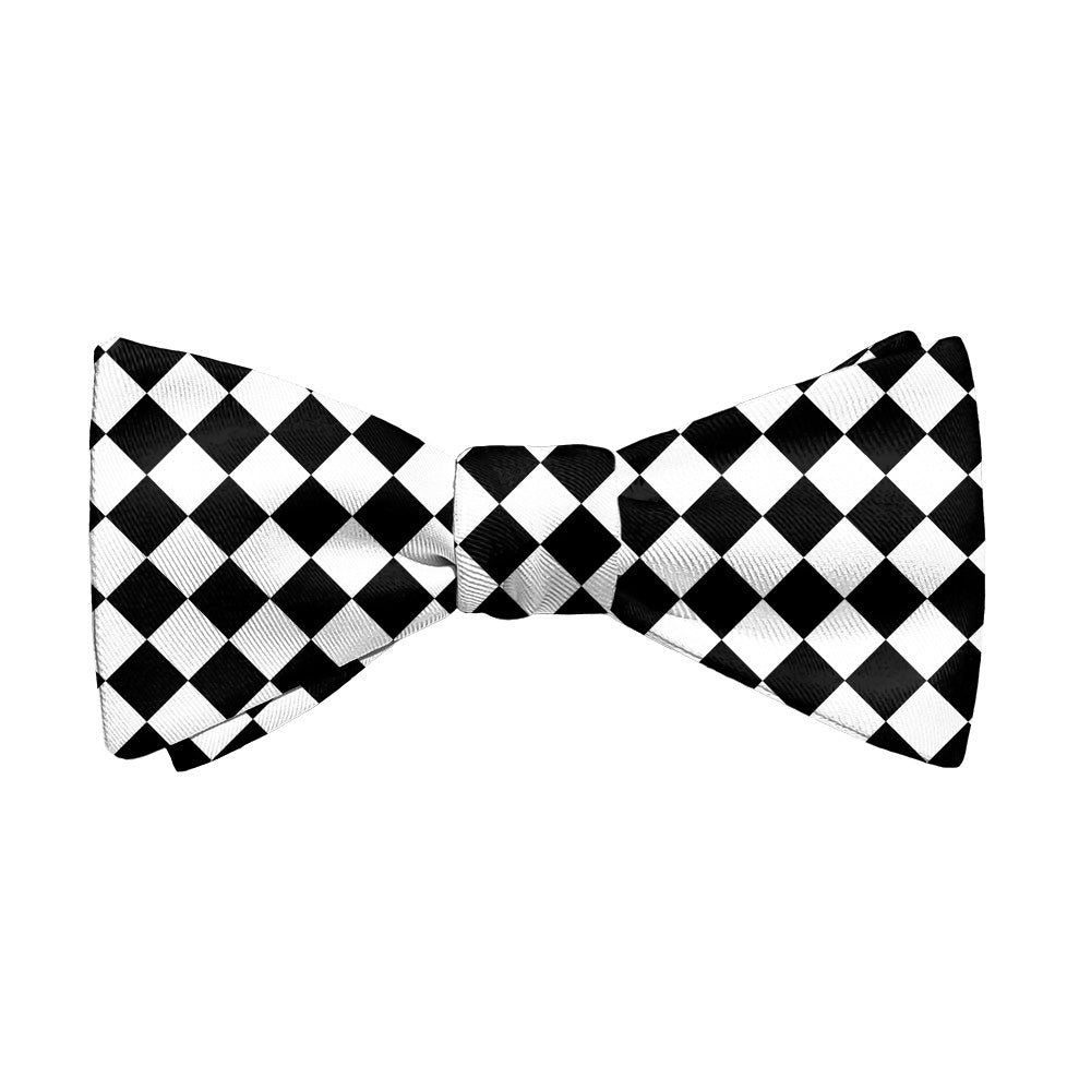 Checkered Tile Bow Tie - Adult Standard Self-Tie 14-18" -  - Knotty Tie Co.