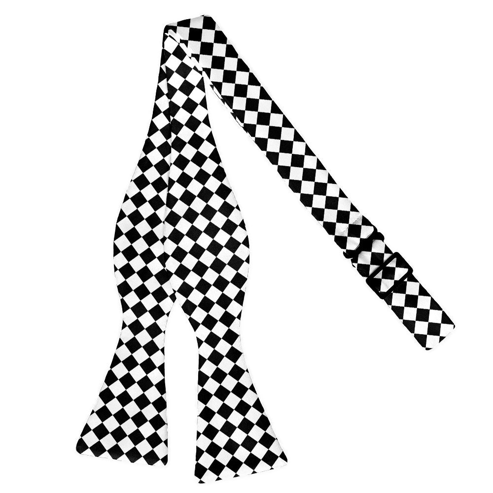 Checkered Tile Bow Tie - Self Tie Flat - Knotty Tie Co.