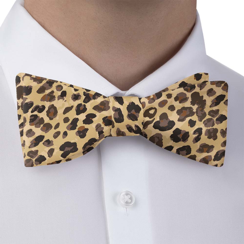 Cheetah Bow Tie - Bow Tie with Dress Shirt - Knotty Tie Co.