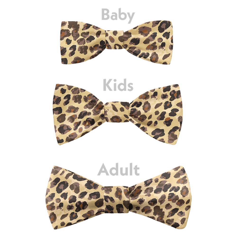 Cheetah Bow Tie - Bow Sizes - Knotty Tie Co.