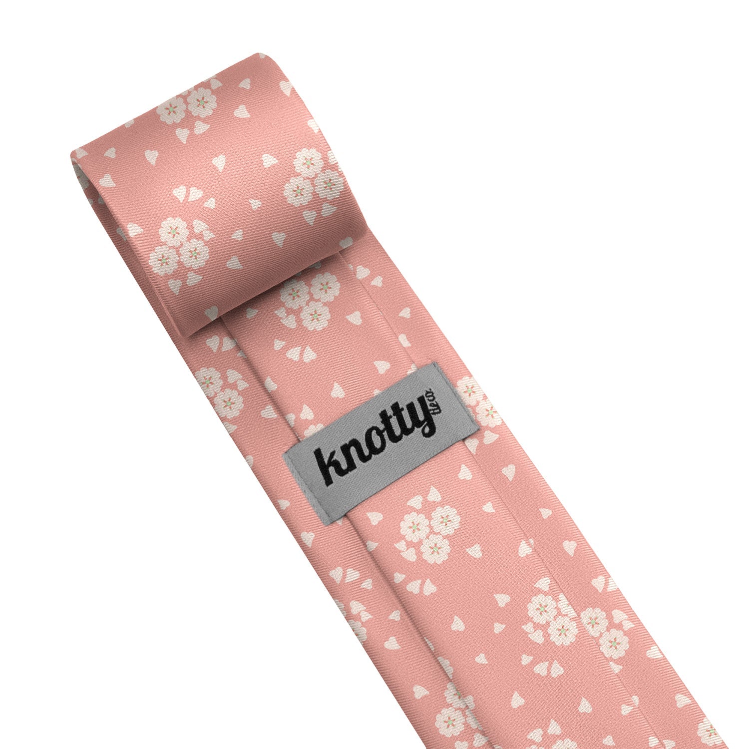 Cherry Blossom Necktie - Tag - Knotty Tie Co.