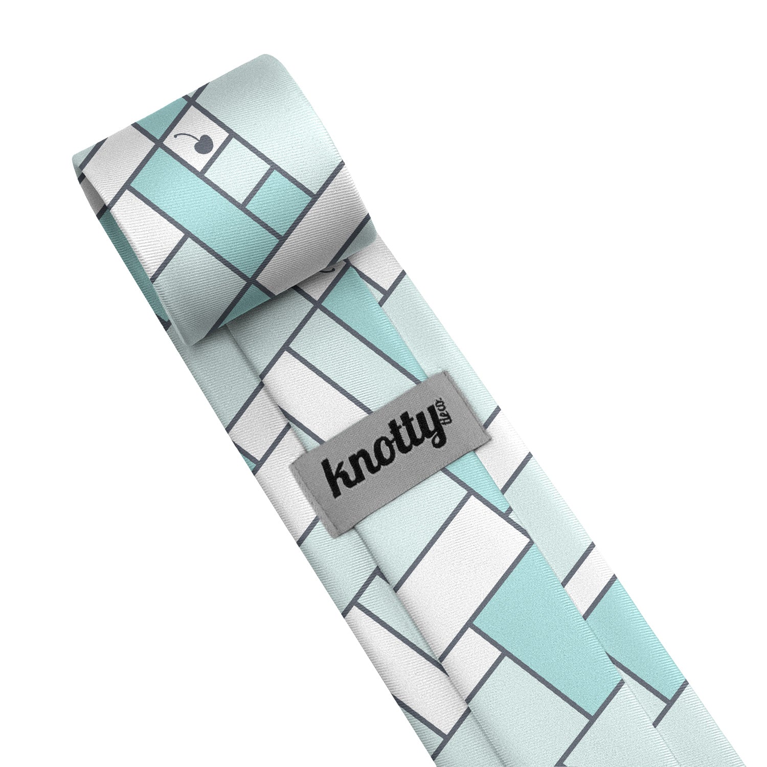 Cherry Creek Windowpane Necktie - Tag - Knotty Tie Co.