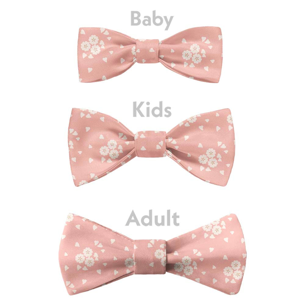 Cherry Blossom Bow Tie - Bow Sizes - Knotty Tie Co.