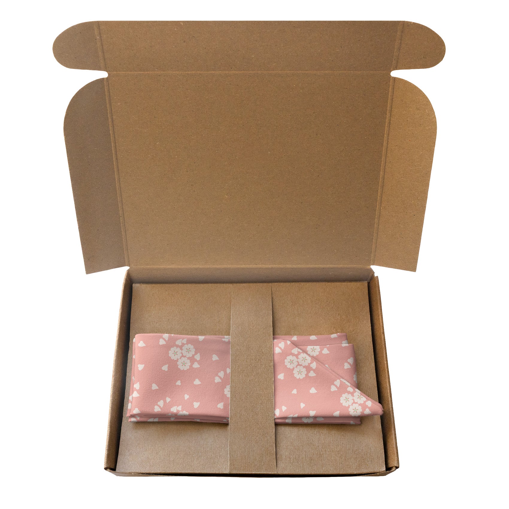 Cherry Blossom Hair Scarf - Packaging - Knotty Tie Co.