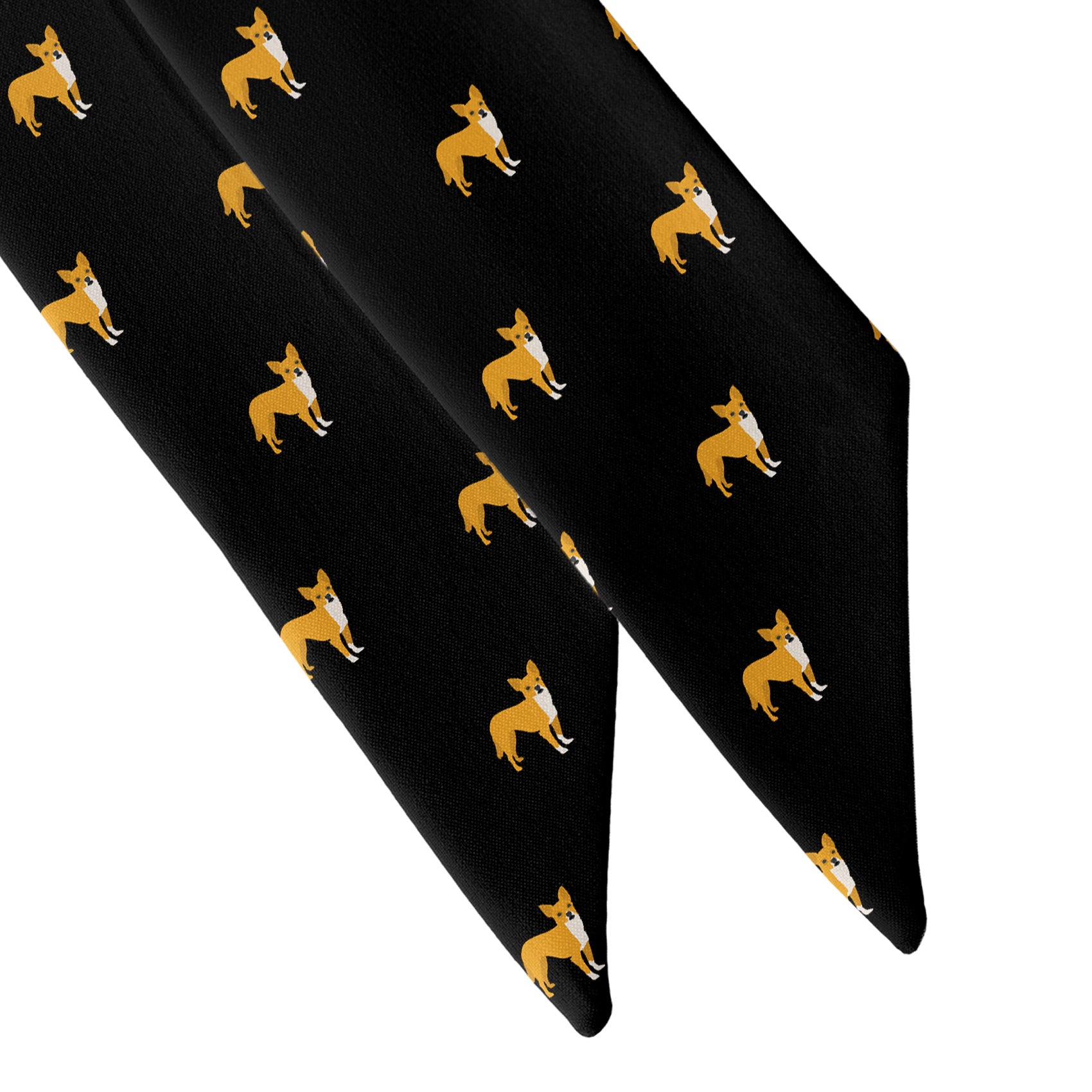 Chihuahua Hair Scarf - Scarf Tapered Ends - Knotty Tie Co.