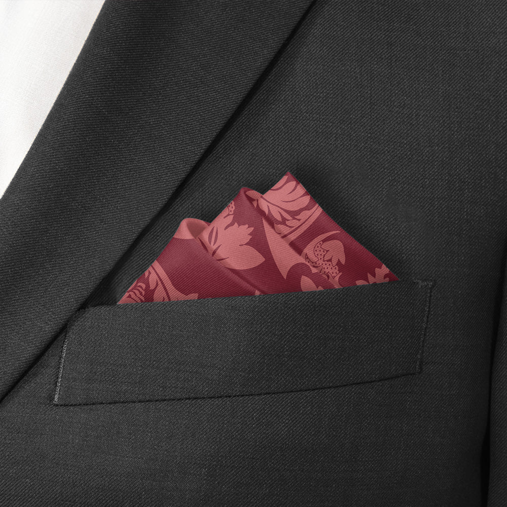 Chloe Paisley Pocket Square - Stairs Fold - Knotty Tie Co.