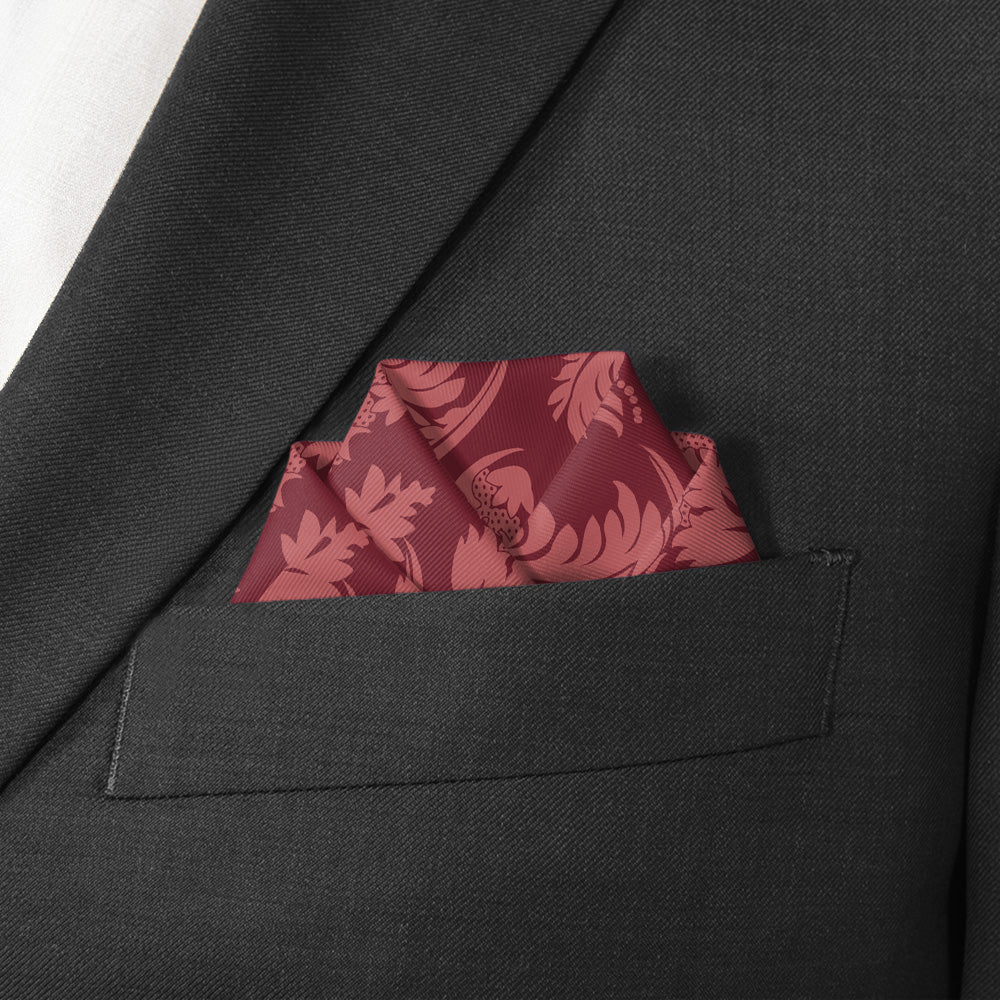 Chloe Paisley Pocket Square - Scalloped Fold - Knotty Tie Co.