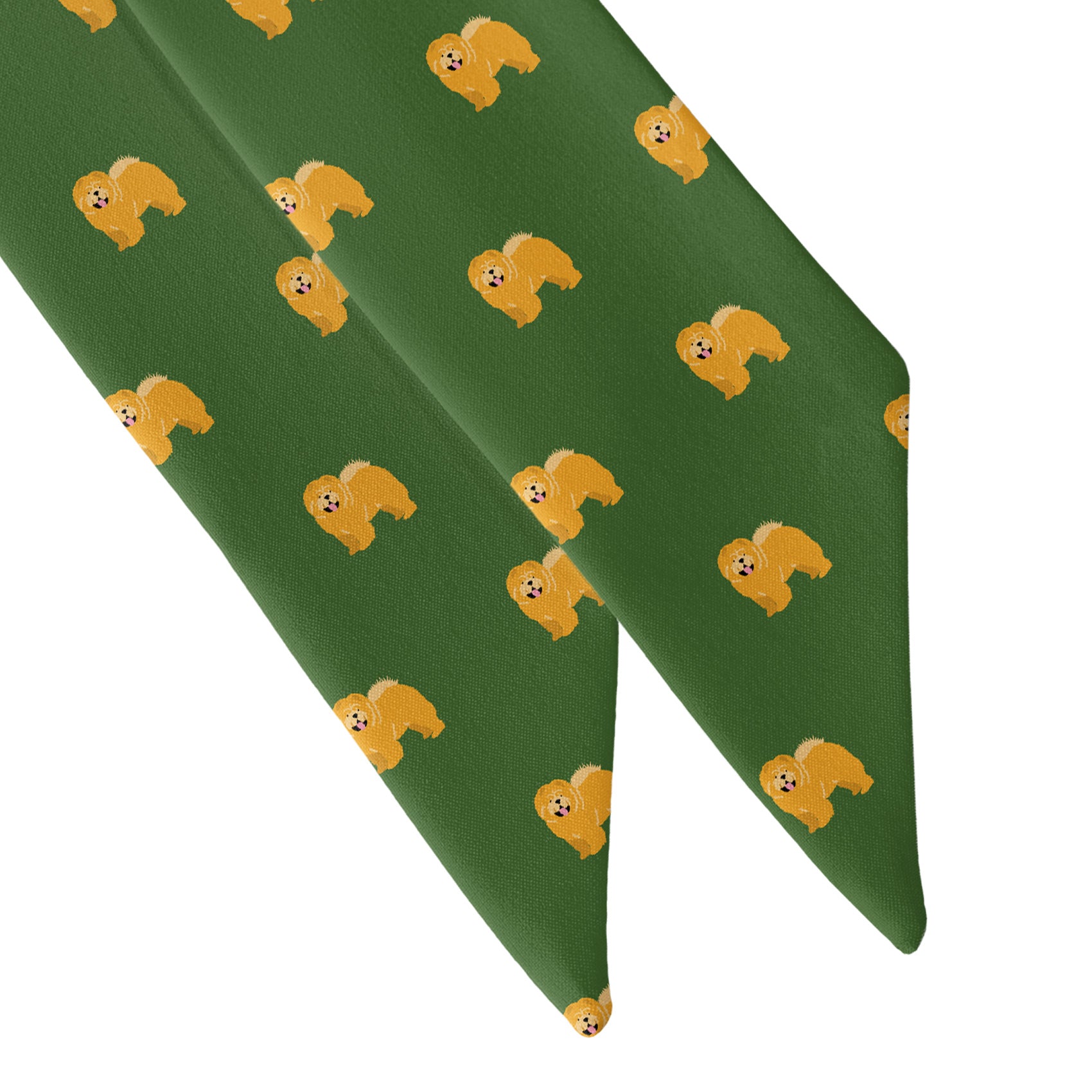 Chow Chow Hair Scarf - Scarf Tapered Ends - Knotty Tie Co.